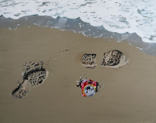Voetstappen in het zand