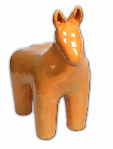 Zitobjecten Paard (oranje)