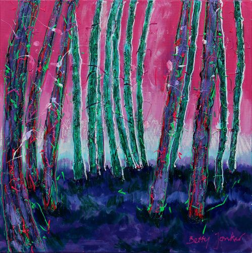 Purple-green trees